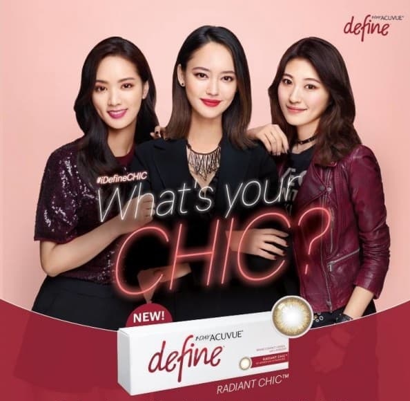 1-Day Acuvue Define Radiant Chic Contact lenses